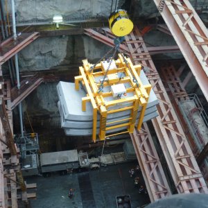 ACIMEX hydraulic storage clamp for tunnel